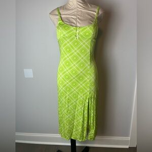 Urban Outfitters Midi Dress Medium Lime Green